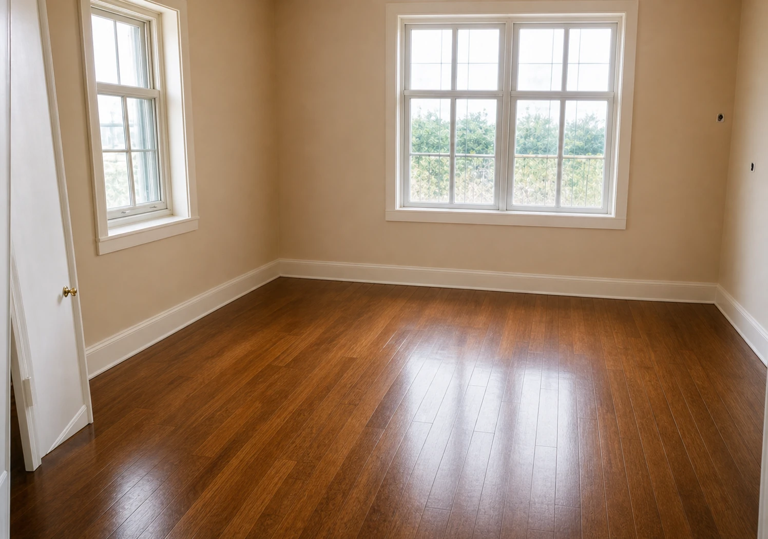 Cleared living room after a complete deceased estate clearance